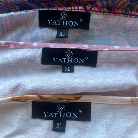 Yathon Floral Polka Dot Boho Print Spaghetti Strap Sundresses Womens Sz XL 3-Pk - Picture 3 of 16